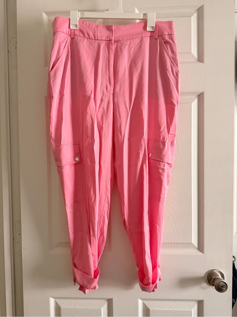 Express Pink Cargo Jogger Pants